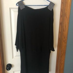 Dj-Jaz Cold Shoulder Little Black Dress
